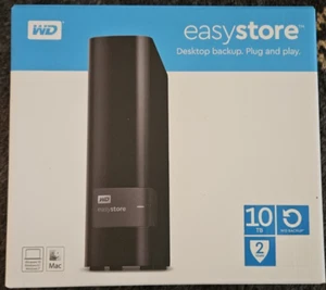 Disque dur externe de bureau Western Digital 10 To WD Elements - WDBWLG0100HBK - NESN - Photo 1/7