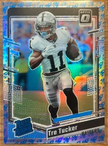 2023 Donruss Optic - Tre Tucker - Rated Rookie - Rocket Emoji Prizm SSP ๐ - Picture 1 of 2