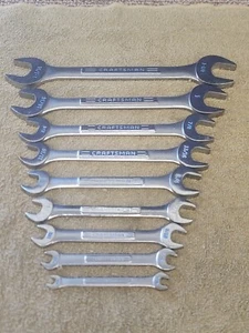 Craftsman VV Sae Wrench Set 1-1/8 1-1/16 1" 7/8 3/4 9/16 1/4 Double Open End USA - Picture 1 of 12