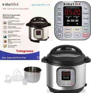 NEW Instant Pot Duo 7-in-1 Electric Pressure Cooker, 6 Litre IP-DUO60 - Picture 1 of 4