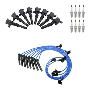 NGK Ignition Coil Wires 8 Platinum Spark Plugs Kit For Crown Victoria 4.6 V8 - Picture 1 of 1