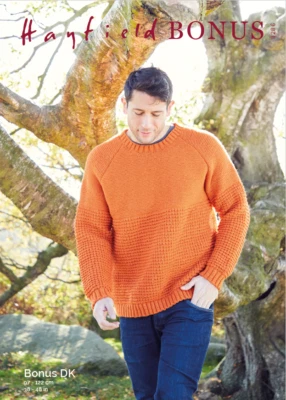 Strickanleitung 8286 Pullover Hayfield Bonus DK 97 - 122cm