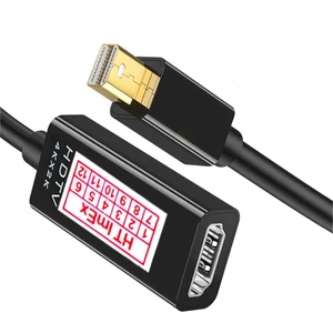 Mini DP zu HDMI Adapter DisplayPort Stecker HDMI Kabel für Macbook Pro Air - Bild 1 von 12