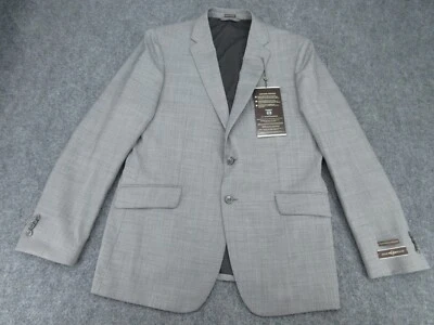 Joseph Abboud Sport Jacket Mens 42R Gray Performance Stretch Wool Blend Coat NEW - Image 1 of 4