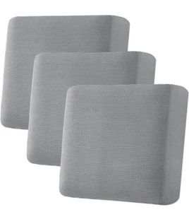 H.VERSAILTEX Super Stretch Individual Seat Cushion Covers Twill Fabric (3 ivory) - Picture 1 of 10