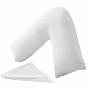ALMOHADA EN FORMA DE V APOYO ORTOPÉDICO LACTANCIA EMBARAZO MATERNIDAD CON CUBIERTA ""GRATIS - Imagen 1 de 18
