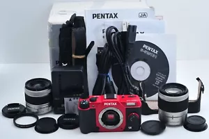 900 Auslösungen Pentax Q10 Digitalkamera rot 02&06 Objektiv aus Japan - Bild 1 von 19