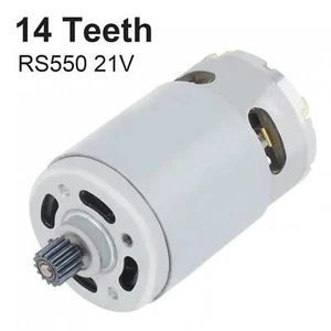 RS550 DC Motor 8.2mm 14 Teeth Gear Micro Motor 21V 28000RPM Lithium Saw Motor - Picture 1 of 12