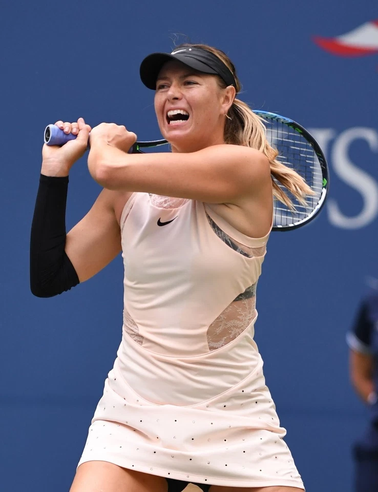 Impresión de tenis brillante de la estrella del tenis Maria Sharapova 8x10 #3 Foto 1 de 1