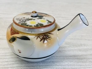 Y3541 KYUSU Kutani-ware Teapot pot color picture Tea Ceremony Japan antique - Picture 1 of 12