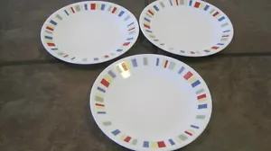 CORELLE ~ MEMPHIS~ (3) 6¾" BREAD & BUTTER PLATES ~ EUC - Picture 1 of 3