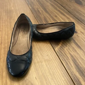 Pisos de ballet acolchados de cuero negro Vionic Desiree para mujer 7,5 envío gratuito - Imagen 1 de 9