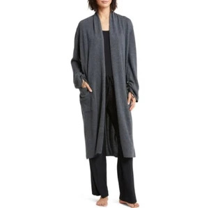 NORDSTROM   Cashmere Long Cardigan dark gray Sz M - Picture 1 of 10