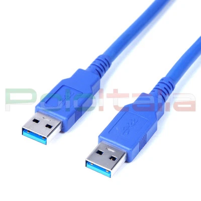Cavo da 0,5 a 3m USB 3.0 tipo maschio cable prolunga filo per pc dati hard disk - Immagine 1 di 2