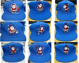 Blaue Baumwolle Baseball Caps Weihnachtsmützen viele Mützen Tennis, Baseball, Gewichtheben, Fußball - Bild 1 von 18