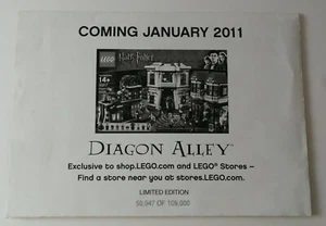 LEGO® Harry Potter Poster Diagon Alley Promotional 2011 Limited #50947 of 109000 - Bild 1 von 11