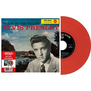 Elvis Presley - Peace In The Valley - Vinyle Rouge (USA) (Vinyle 7'') - Imagen 1 de 3
