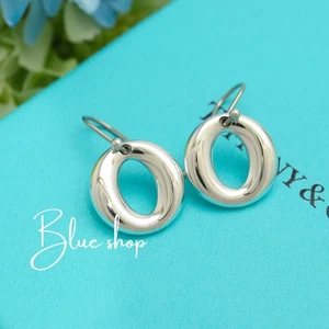 Tiffany & Co. Elsa Peretti Seviana Dangle Hook Earrings Sterling Silver 925 - Picture 1 of 9