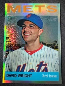 2013 Topps Heritage Chrome David Wright #HC71 Refractor serial /564 - Picture 1 of 2