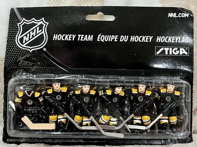 Stiga BOSTON BRUINS Equipo de Hockey de Mesa Pack Jugadores + PUCK etc. Foto 1 de 2