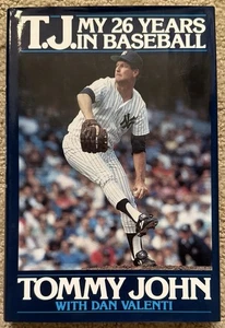 T.J. MY TWENTY-SIX YEARS IN BASEBALL BY TOMMY JOHN 1991 TRUE FIRST EDITION HCDJ - Picture 1 of 8