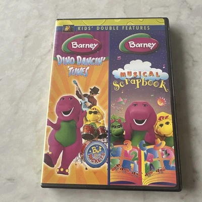 BARNEY - DOUBLE FEATURE - DVD - 2 DISC SET - DINO DANCING TUNES & MUSICAL SCRAP - Image 1 of 4