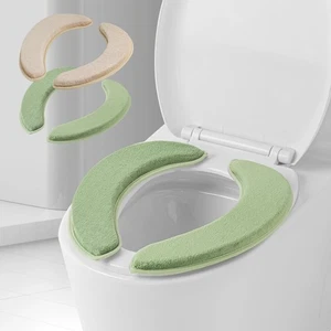 2 Sets Soft Flannel Toilet Seat Cover with Memory Foam, Non Slip Thicker Warm... - Picture 1 of 8