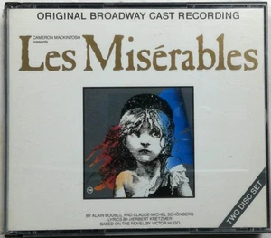 Les Misérables Original Broadway Cast CD 1987 Two Disc Set Musical - Picture 1 of 2