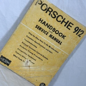 PORSCHE 912, manual y manual de servicio, cubre todos los modelos hasta 1969 Clymer - Imagen 1 de 12