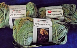 Red Heart Boutique Unvergessliches Garn Wiese siehe Noten bunt grün - Bild 1 von 5