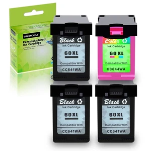 4PK 60XL 60 XL Wkład atramentowy do HP Photosmart C4610 C4680 C4688 Deskjet D2660 - Zdjęcie 1 z 10