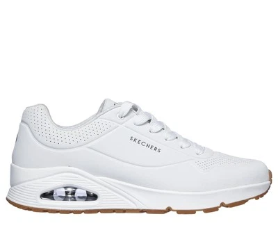 Scarpe Uomo Skechers Stand On Air Running Memory Foam 52458 WHT Bianco - Immagine 1 di 4