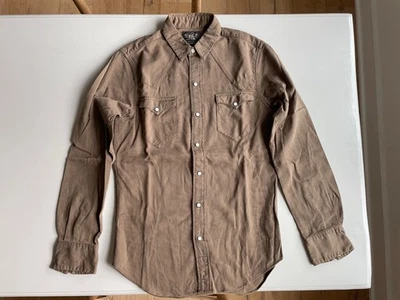 RRL Double RL Ralph Lauren Men's Brown Cotton Corduroy Western Shirt Size S - Image 1 of 4