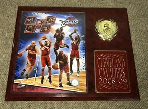 2008-09 CLEVELAND CAVALIERS NBA TEAM PLAQUE PHOTO FILE LEBRON JAMES 15” X 12” - Picture 1 of 8