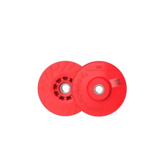 3M Disc Back-up Pad Ribbed, 88655, Extra Hard, Red, 4-1/2 in, One Piece - Picture 1 of 1