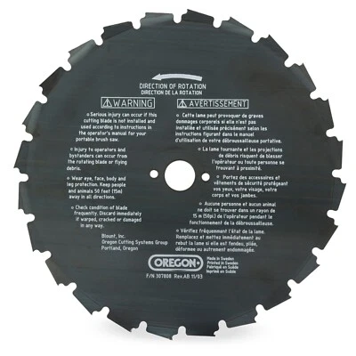 OREGON Husqvarna Stihl NUEVO OEM cuchilla de cepillo desbrozadora 20 mm 9 pulgadas # 41-932 Foto 1 de 4