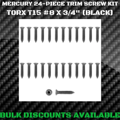 1959+ Mercury Country Cruiser Interior Exterior Bezel Molding Trim Screws Torx  - Image 1 of 2