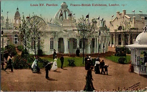 Cartolina Luigi XV Padiglione Esposizione Franco-Britannica Londra Inghilterra Non Spedita - Foto 1 di 3