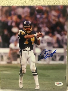 Dan Fouts Signed Chargers 8x10 Photo PSA/DNA - Picture 1 of 5