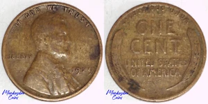 1929 Lincoln Wheat Cent - Woody Wood Grain Improper Alloy Mix - Rare Mint Error - Picture 1 of 4
