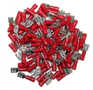 COSSES ELECTRIQUES A SERTIR FEMELLES ROUGES 6.3 PARTIELLEMENT ISOLEE - Imagen 1 de 1