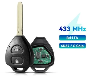 Llave remota transpondedor adecuado para Toyota Hilux Yaris Prius 433 MHz B41TA - Imagen 1 de 6