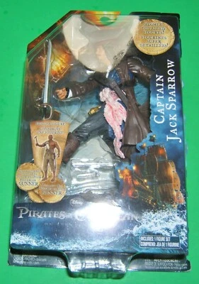 Figura de acción Piratas del Caribe Stranger Tides CAPTAIN JACK SPARROW nueva en caja Foto 1 de 4