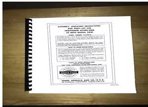 Sears Craftsman Radial Arm Saw Manual No.113.29410 - Picture 1 of 1
