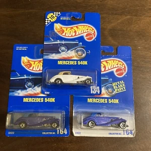 Hot Wheels Lot Of 3 Mercedes 540K Different Variants NIP - Picture 1 of 5