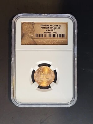 2009 SMS Bronze 1 Cent "Professional Life" NGC MS69RD (Top Pop) - Image 1 of 2