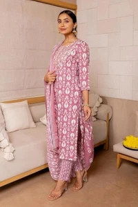 🌸 Conjunto Kurta étnico indio para mujer 👗 Traje estilo Bollywood con Dupatta 🌟 - Imagen 1 de 5