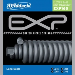 D'Addario EXP165 Coated Light Top Med Bottom Long Scale Bass Guitar Strings - Picture 1 of 3