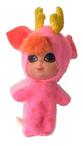 Vintage Mattel Liddle Kiddle Animiddle Dainty Deer Pink Doll Figure 1969 - Picture 1 of 8