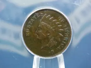 1866 Indian Head Cent Penny 1c ANACS VF35 Details #729 Very Fine ECC&C, Inc. - Picture 1 of 5